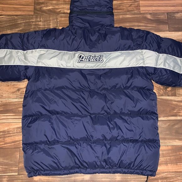 New England Patriots NFL Puffer Down Hooded Jacket Size XL - Rare - Picture 12 of 12